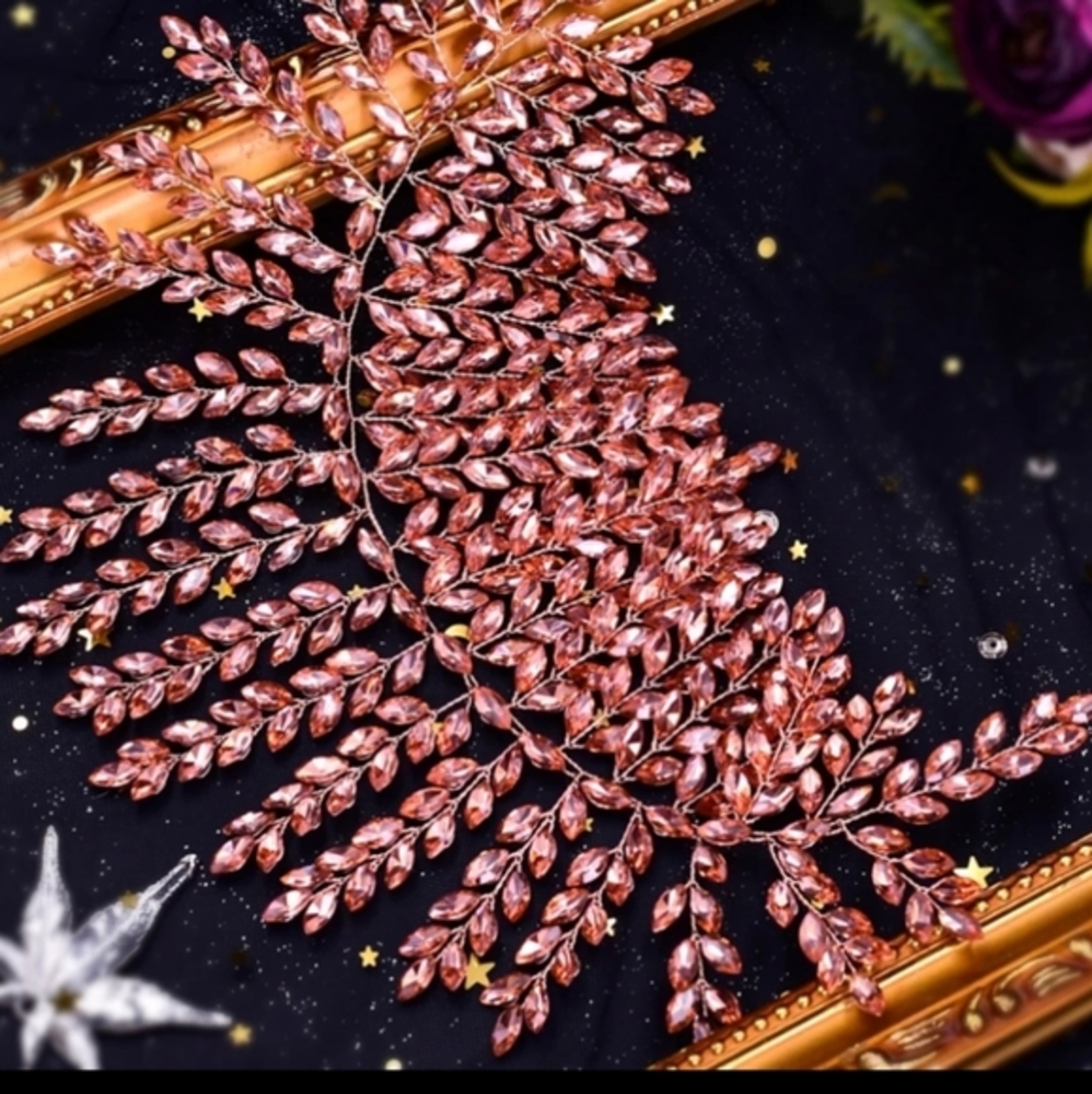 Rhinestone bridal wedding pageant prom hair pin - Picture 5 of 10